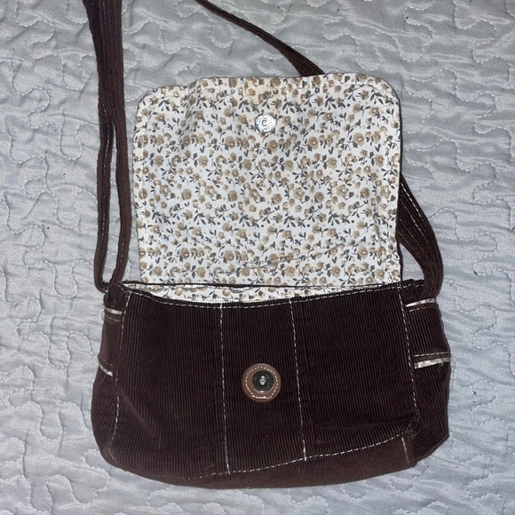 Brown corduroy mini purse - Picture 2 of 2